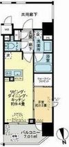 リビオレゾン北浜天満橋の間取り画像