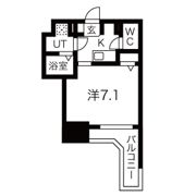 プランドール大手前レジデンスの間取り画像