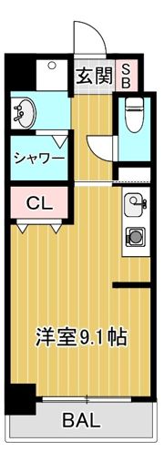 エスティライフ大阪都島の間取り画像