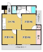 ロイヤルハイツコニシの間取り画像
