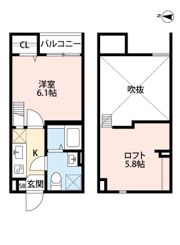 MAISON TSURUHASHI（メゾン ツルハシ）の間取り画像