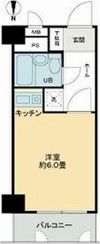 ライオンズマンション靱公園第2の間取り画像