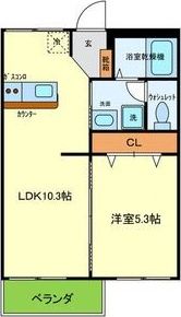 カーサアイザワの間取り画像