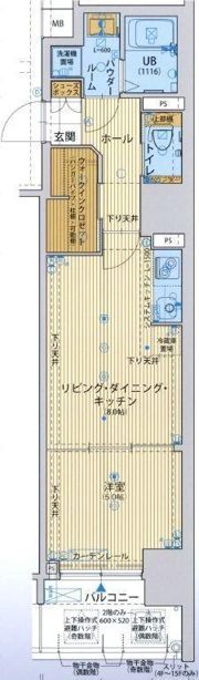 サムティ江戸堀ASUNTの間取り画像