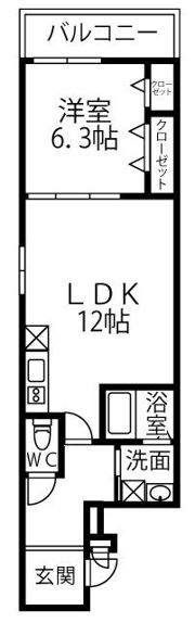 フジパレス三住町A棟の間取り画像