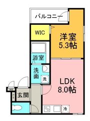 フジパレス出来島WESTII番館の間取り画像