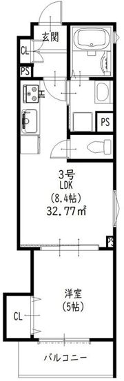 クリエオーレ牧野本町の間取り画像