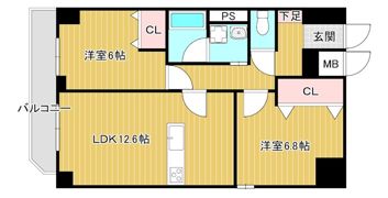 BADGE大道の間取り画像