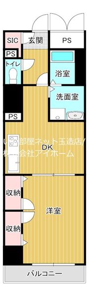 エステムコート心斎橋EASTIIIエクシードの間取り画像