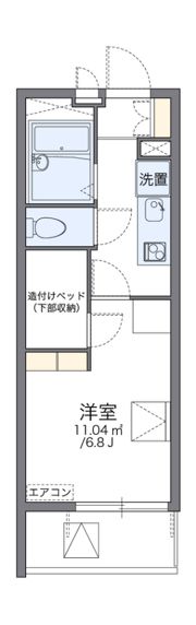 レオパレスひまわり荘の間取り画像