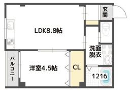 レクラン小路東の間取り画像