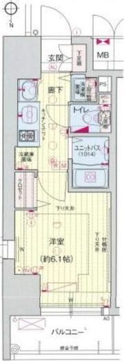 プレサンス堺筋本町フィリアの間取り画像