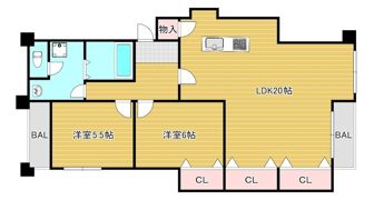 グレイスフルハイム大和の間取り画像