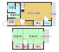 東川貸家の間取り画像