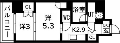 ウエリスアーバン守口の間取り画像