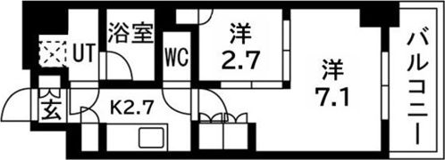 ウエリスアーバン守口の間取り画像