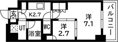 ウエリスアーバン守口の間取り画像