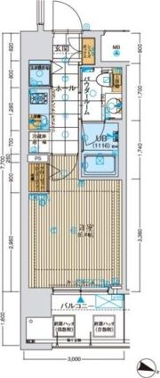 ファーストフィオーレ難波ウエストの間取り画像