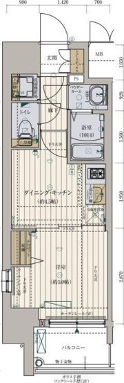 ファーストフィオーレ難波南パークサイドの間取り画像