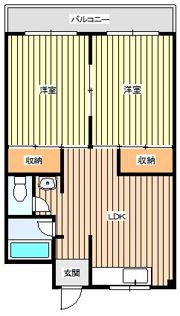 サンコーポ八雲の間取り画像