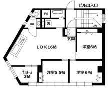 大川ビルの間取り画像