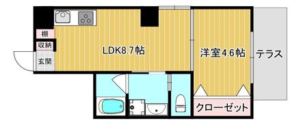 LuXe内代町の間取り画像