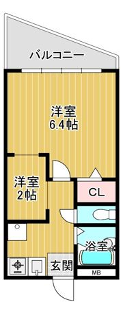 Cube森小路の間取り画像