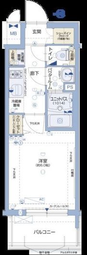グランカリテ大阪城EASTの間取り画像