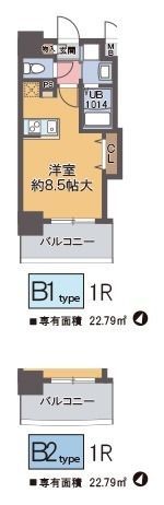 ラグゼ江戸堀の間取り画像