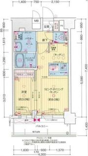 プレサンス西九条シティベイの間取り画像