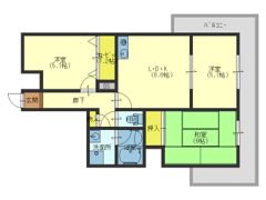 第一玉造マンションの間取り画像