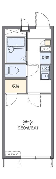 レオパレスフローラの間取り画像