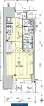 プレサンス新大阪ストリームの間取り画像