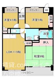 ラ・ピエール城東の間取り画像