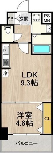 セノアタワー新大阪の間取り画像