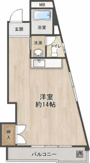 ヴァンコート三軒家東の間取り画像