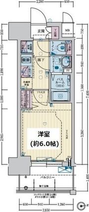 グランカリテ大正ドマーニの間取り画像