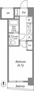 SERENiTE本町refletの間取り画像