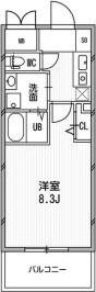 アスリート本町リバーウエストの間取り画像