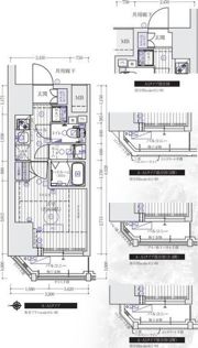 エステムコート心斎橋centralの間取り画像