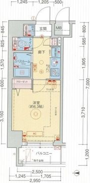 エステムプラザミッドプレイスの間取り画像