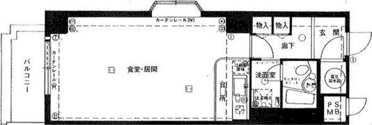 パレロワイヤル順慶町の間取り画像