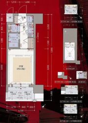 エステムコート難波WEST-SIDE大阪ドーム前の間取り画像