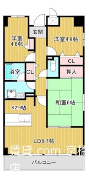 グランドソーワ今福鶴見の間取り画像