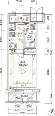 エステムコート大阪ベイエリアの間取り画像