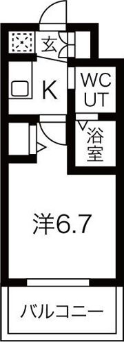 エグゼ弁天町の間取り画像