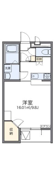 レオパレス我孫子の間取り画像