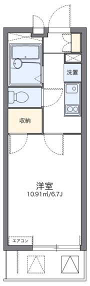 レオパレストウメイの間取り画像