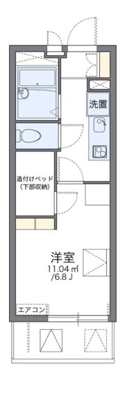 レオパレスシャンブル高殿IIの間取り画像