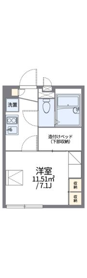 レオパレスシュッドエコールの間取り画像
